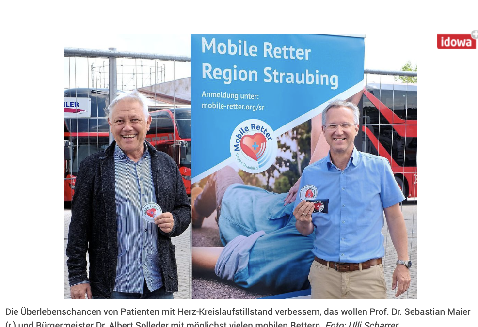 Bayern: Mobile Retter sind in Straubing mit App unterwegs